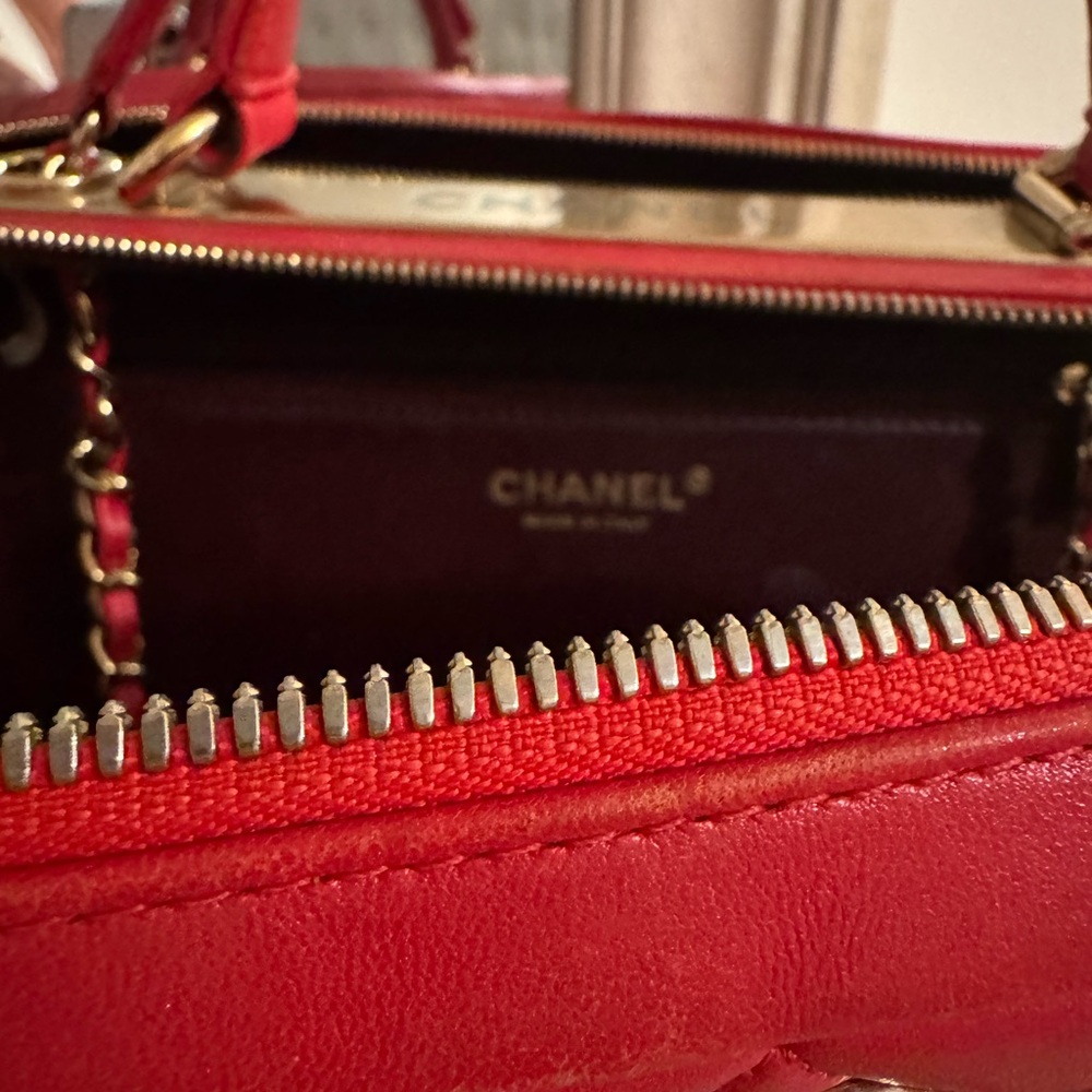 Chanel Red Quilted Satchel - Picture 8 of 8